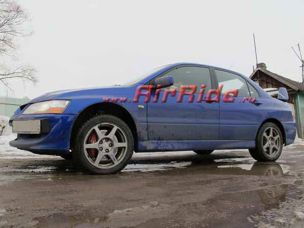 Пневмоподвеска на Mitsubishi Lancer Evolution 9