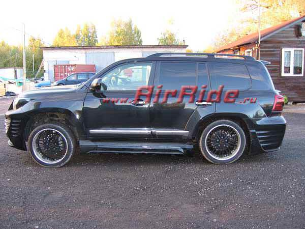 Установка пневмоподвески на Toyota Land Cruiser 200