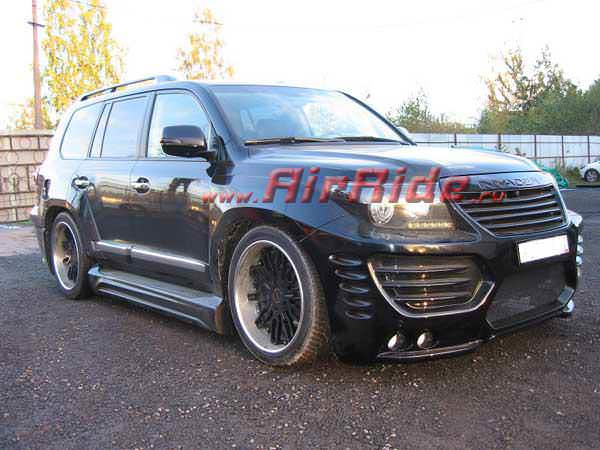 Установка пневмоподвески на Toyota Land Cruiser 200