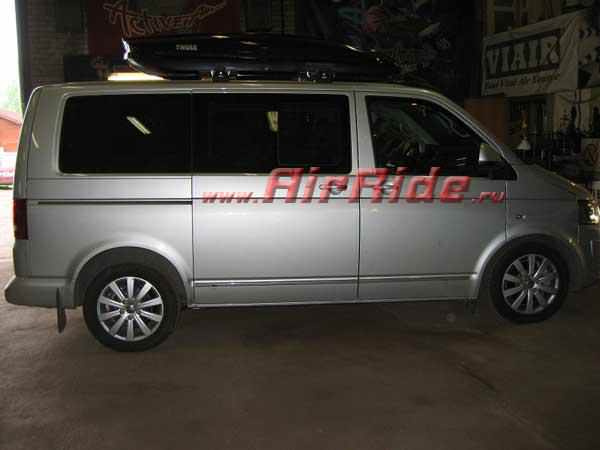 Установка пневмоподвески на VW Multivan