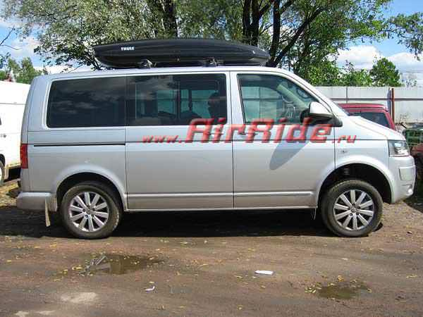 Установка пневмоподвески на VW Multivan