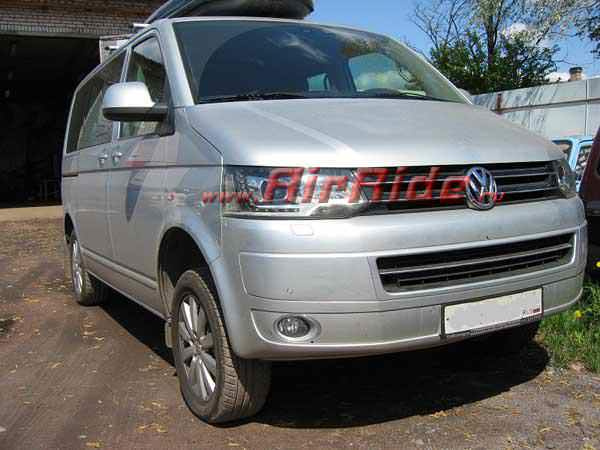 Установка пневмоподвески на VW Multivan