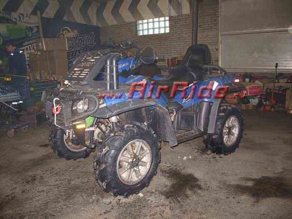 Установка пневмоподвески на квадроцикл Polaris ATV - фото и описание работ, технические детали проекта и характеристики