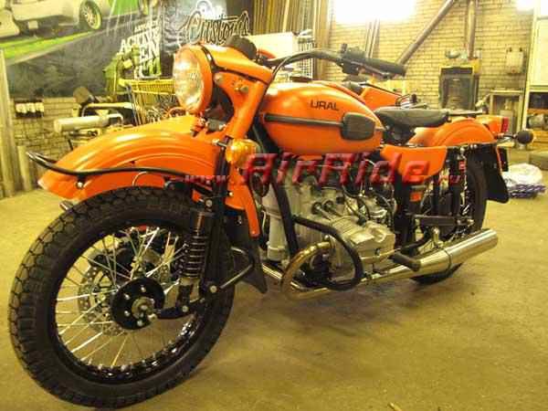 Пневмоподвеска на мотоцикл Урал