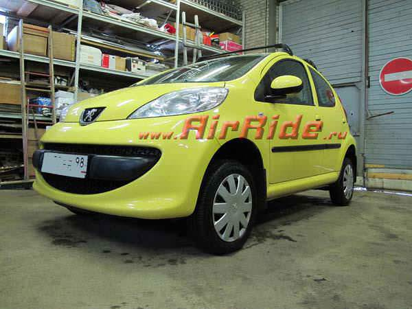 Пневмоподвеска на Peugeot 107