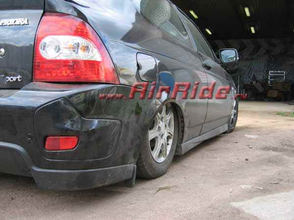 Установка пневмоподвески на ВАЗ (Lada) Приора (Priora) - фото и описание работ, технические детали проекта и характеристики