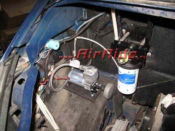 Установка пневмоподвески на Ford Transit автодом (модификация с передним приводом)