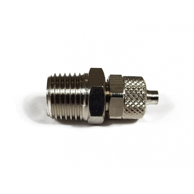 Прямой фитинг Camozzi c накидной гайкой 1510 6/4-1/4